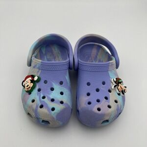Crocs Clog Sandals Kid Toddler Size‎ C7 Purple Colorblock